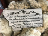 Steinbeck Quote Montana Sign