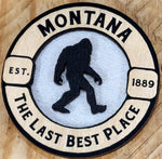 Montana Circle Wooden Magnets