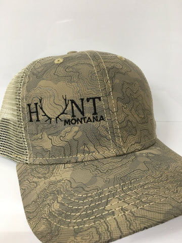 Topography Hunt MT Caps