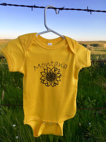 Montana Sunflower Onesie
