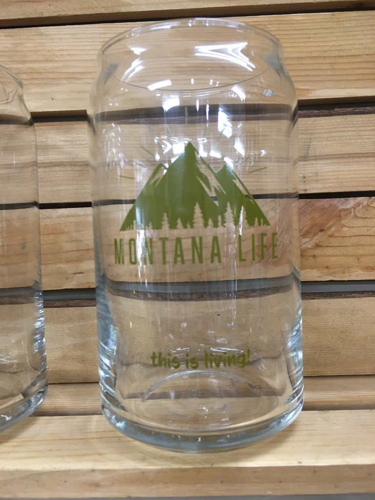 Montana Beer Can Glasses